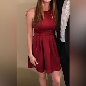 Maroon BCBGeneration Flared Mini Dress Size 0